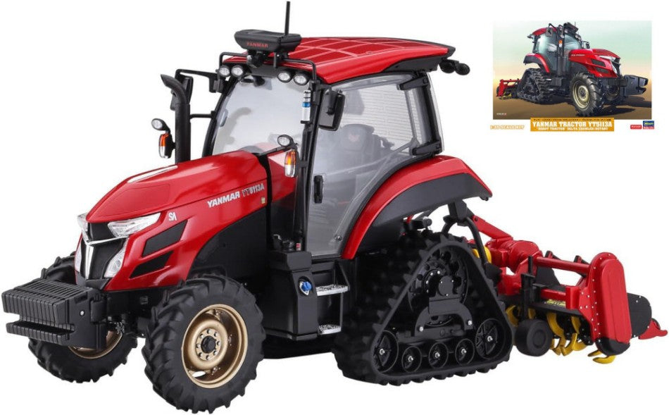 Maquette Hasegawa 1:35 Yanmar Tractor Yt5113A Avec Rotary Kit HA66106 - Neuf