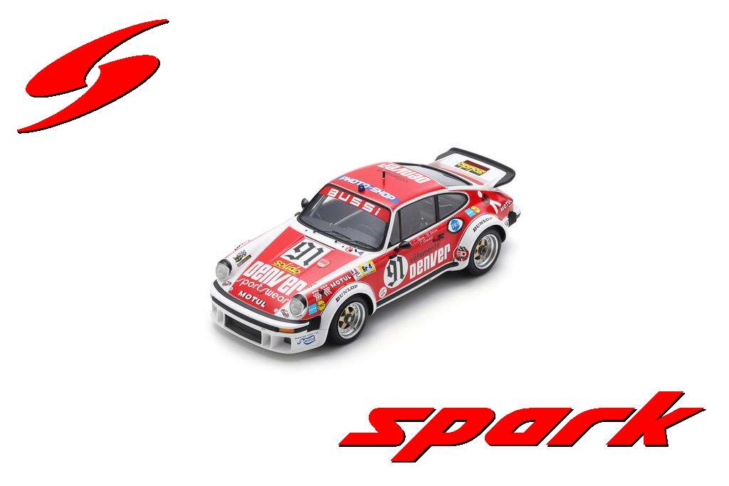 Porsche 911 934 3.0L Turbo - 24h Le Mans 1980 - ASA Cachia N°91 - Spark 1/18 - Rouge