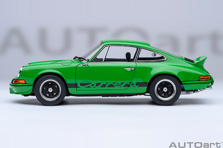 Modèle Réduit 1:18 NOREV Porsche 911 Carrera RS 2.7 Coupé 1973 – Vert Et Noir, NV187680