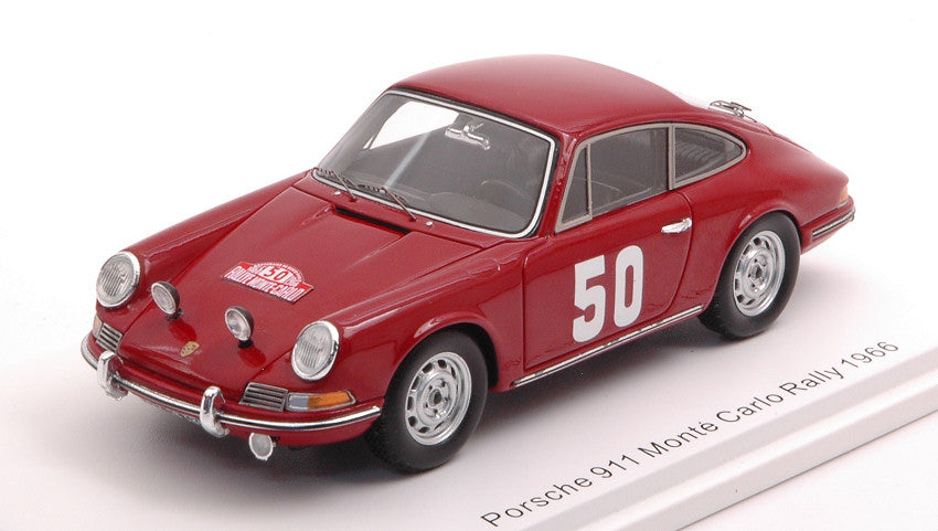 1:43 Spark Porsche 911 #50 Rally Montecarlo 1966 H.Perrier P.Du