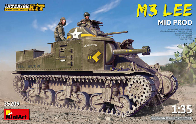 M3 LEE MID PRODDUCTION (INTERIOR KIT) KIT 1:35