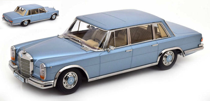 MERCEDES 600 SWB W100 1963 LIGHT BLUE METALLIC 1:18
