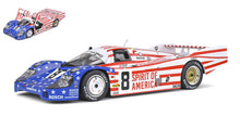 Indlæs billede til gallerivisning PORSCHE 956 2.6L TURBO TEAM JOEST RACING N 8 3rd 24h LE MANS 1986 G.FOLLMER - J.MORTON - K.MILLER WHITE RED BLUE 1:18