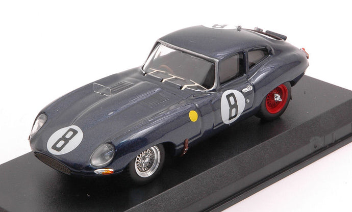 JAGUAR E-TYPE COUPE 3.8L S6 TEAM M.CHARLES N 8 24h LE MANS 1962 M.CHARLES - J.COUNDLEY BLUE 1:43