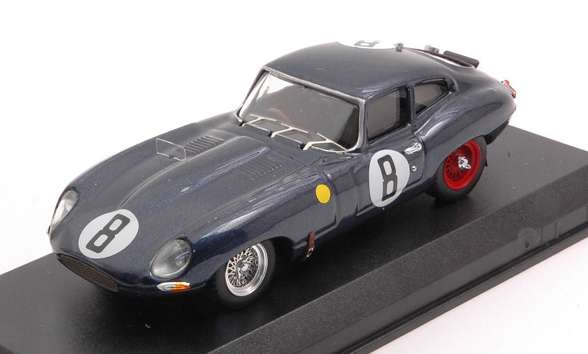 JAGUAR E-TYPE COUPE 3.8L S6 TEAM M.CHARLES N 8 24h LE MANS 1962 M.CHARLES - J.COUNDLEY BLUE 1:43