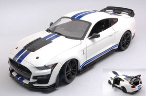 Ford MUSTANG SHELBY GT500 2020 hvid/blå/sort 1:18