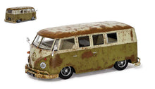 Indlæs billede til gallerivisning VW TYPE 2 CAMPER &#39;RAT-LOOK SPLITTY&#39; lys grøn/hvid 1:43