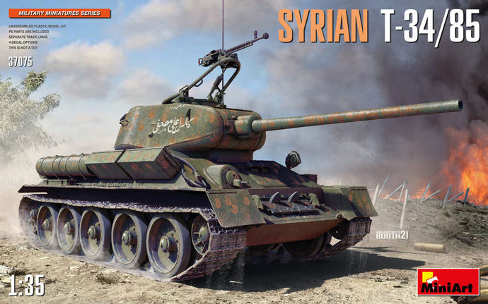 KAMPFPANZER T-34/85 MILITARY TANK SYRIAN 1944 / 1:35