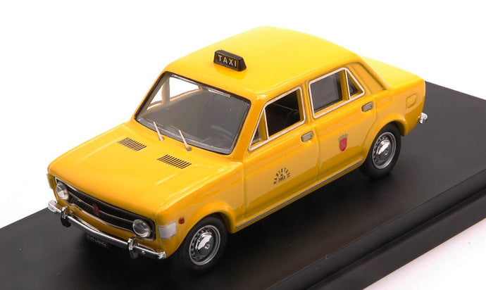 FIAT 128 4-DOORS TAXI ROMA 1971 YELLOW 1:43
