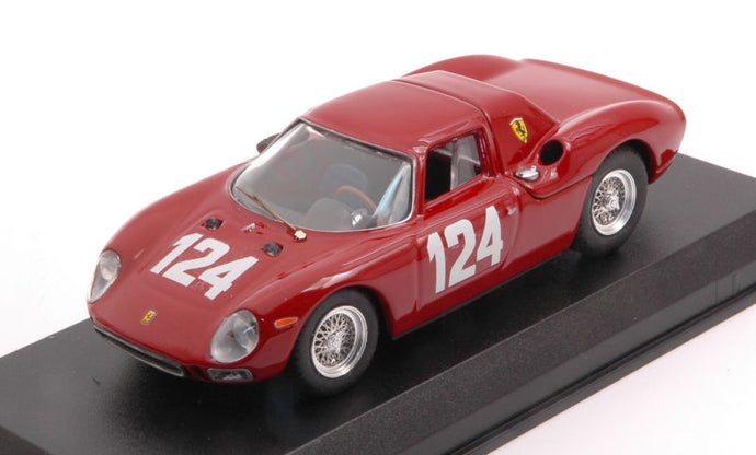 FERRARI 250LM COUPE N 124 WINNER MUGELLO GP 1965 M.CASONI - G.NICODEMI RED 1:43