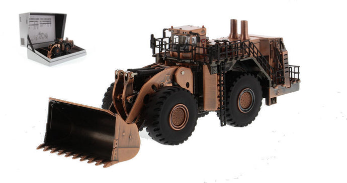 CATERPILLAR CAT994K RUSPA GOMMATA - SCRAPER TRACTOR WHEEL LOADER - COMMEMORATIVE SERIES COPPER FINISH MET 1:125