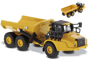 CATERPILLAR CAT745 CASSONE RIBALTABILE CAVA 3-ASSI - ARTICULATED TRUCK YELLOW BLACK 1:125