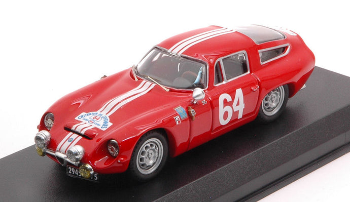 ALFA ROMEO TZ1 N 64 WINNER RALLY CRITERIUM DES CEVENNES 1964 J.ROLLAND - G.AUGIAS RED 1:43