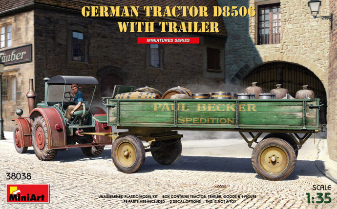 LANZ BULLDOG D8506 TRACTOR WITH TRAILER 1942 / 1:35