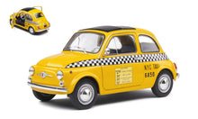 Indlæs billede til gallerivisning Fiat 500 TAXI NEW YORK 1965 gul/sort/hvid 1:18