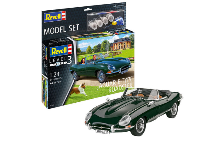 JAGUAR E-TYPE ROADSTER MODEL SET KIT 1:24