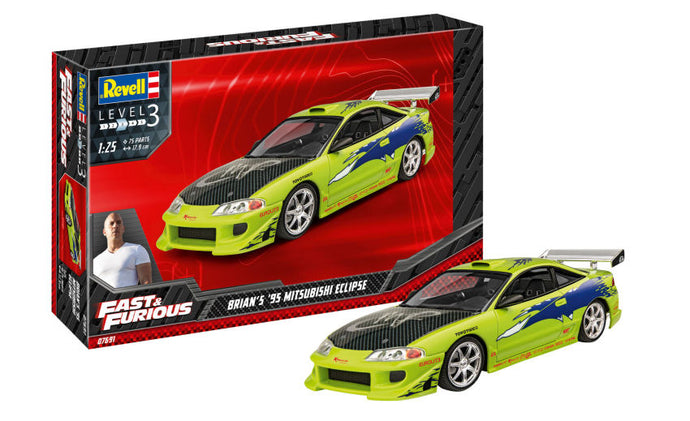 FAST & FURIOUS - BRIAN'S 1995 MITSUBISHI ECLIPSE   KIT 1:25