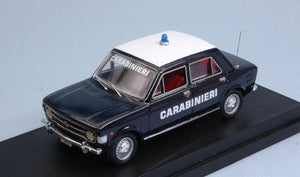 FIAT 128 CARABINIERI - POLICE BLUE WHITE 1:43