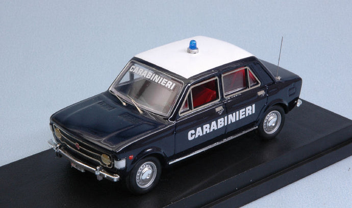 FIAT 128 CARABINIERI - POLICE BLUE WHITE 1:43