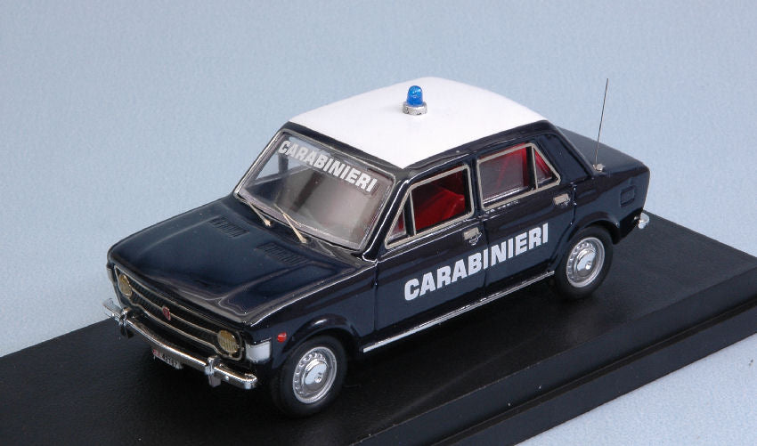 FIAT 128 CARABINIERI - POLICE BLUE WHITE 1:43