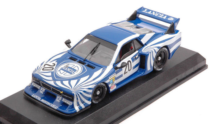 LANCIA BETA MONTECARLO N 20 6h BRANDS HATCH 1980 E.CHEEVER - M.ALBORETO BLUE WHITE 1:43