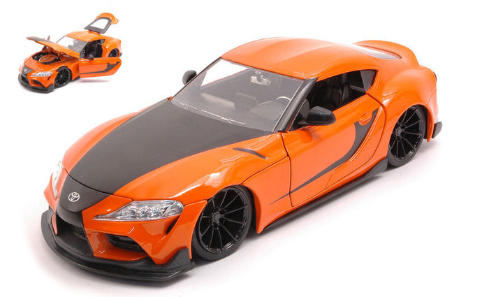 TOYOTA SUPRA 2020 FAST & FURIOUS ORANGE/BLACK 1:24