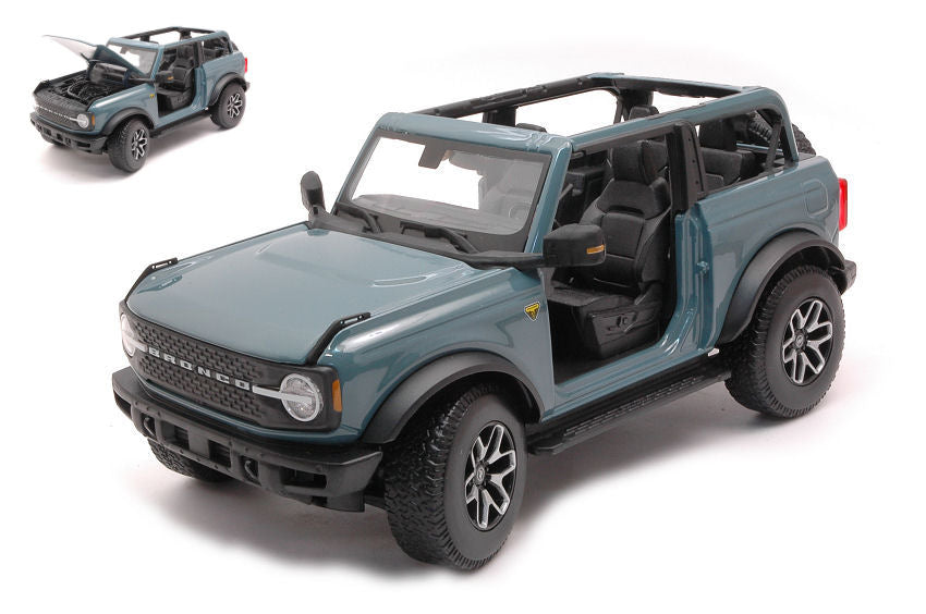 FORD BRONCO BADLANDS NO DOOR 2021 LIGHT BLUE 1:18