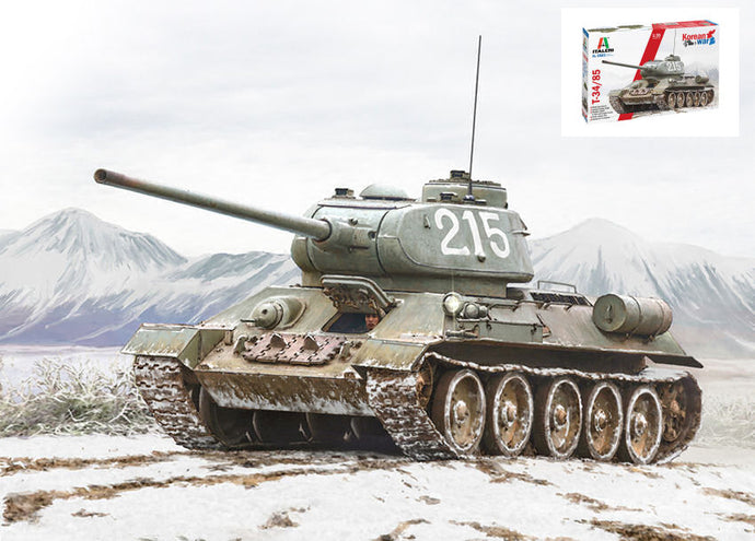 KAMPFPANZER T-34/85 MILITARY TANK KOREAN WAR 1944 / 1:35