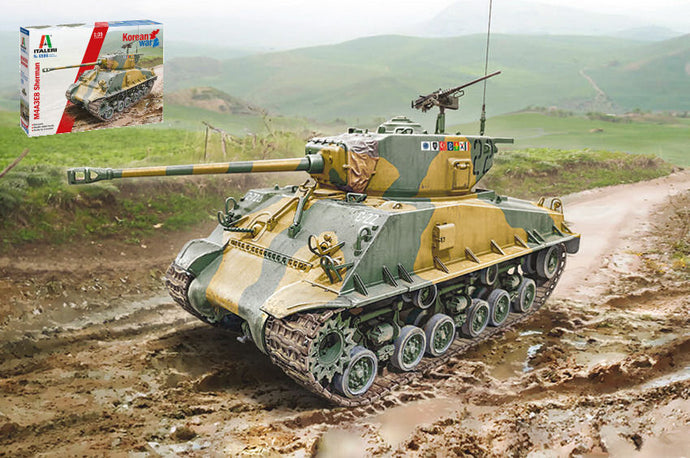 TANK M4A3E8 SHERMAN MILTARY KOREAN WAR 1945 / 1:35