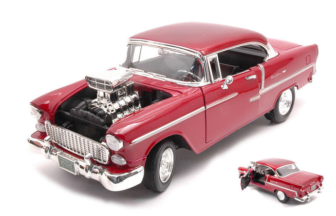 CHEVROLET BEL AIR 1955 METALLIC RED 1:18