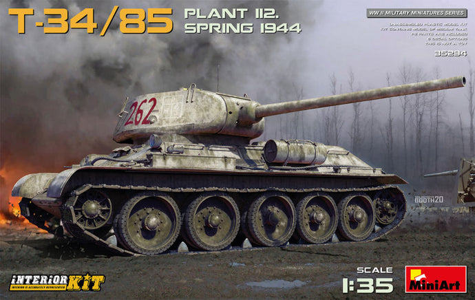 KAMPFPANZER T-34/85 MILITARY TANK SPRING 1944 / 1:35