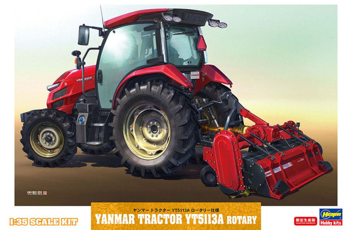 YANMAR YT5113A TRACTOR WITH ROTARY TRAILER / 1:35