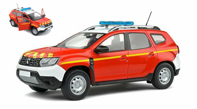 DACIA DUSTER MKII SAPEURS POMPIERS 2018 RED YELLOW 1:18
