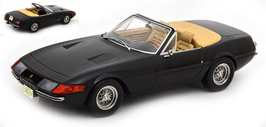 FERRARI 365 GTB DAYTONA CONVERTIBLE 1a SERIE 1969 BLACK 1:18
