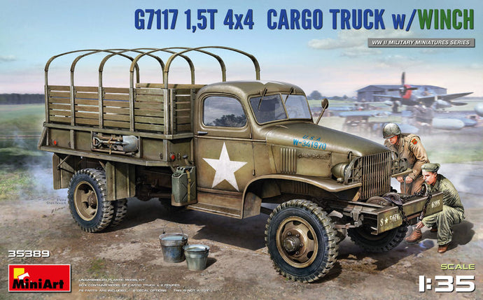 1,5t 4x4 G7117 CARGO TRUCK W/WINCH.KIT 1:35