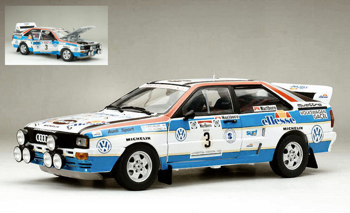 AUDI QUATTRO A2 N.3 3rd RALLY ARGENTINA 1984 J.RECALDE-J.DEL BUONO 1:18