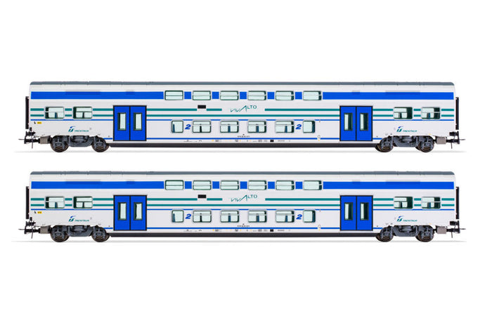FS TRENITALIA 2 CARROZZE INTERMEDIE 1:87