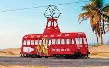 Indlæs billede til gallerivisning BLACKPOOL DECKER SINGLE TRAM AUTOBUS COCA-COLA COKE SIDE OF THE LIFE 1937 RED WHITE 1:76