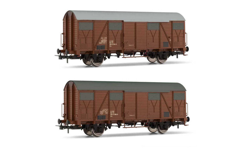 FS 2 UNITA' DI CARRI CHIUSI Ghs C/BASSI A EPOCA IV-V 1:87