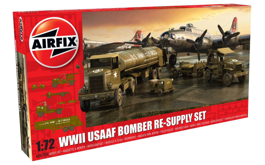 WWII USAAF BOMBER RE-SUPPLY SET KIT 1:72