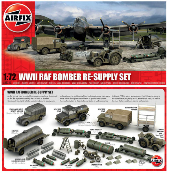 WWII RAF BOMBER RE-SUPPLY SET KIT 1:72