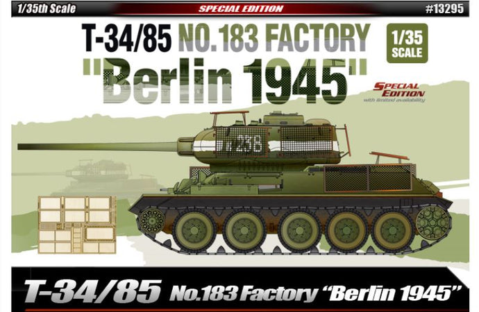 T34/85 N.183 FACTORY BERLIN 1945 KIT 1:35