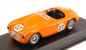 FERRARI 166 BARCHETTA SPIDER N 27 WINNER ZANDVOORT 1950 H.ROOSDORP ORANGE 1:43
