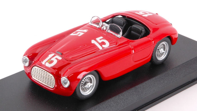 FERRARI 166 MM N.15 WINNER LUXEMBURG GP FINDEL 1949 LUIGI VILLORESI 1:43
