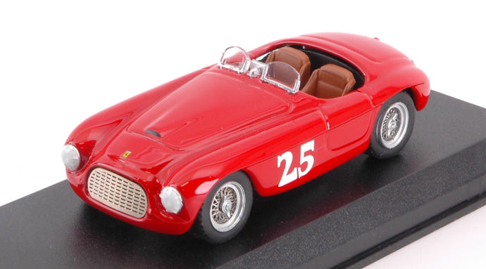 FERRARI 166 TOURING BARCHETTA N.25 WINNER PALM SPRINGS 1951 M.LEWIS 1:43