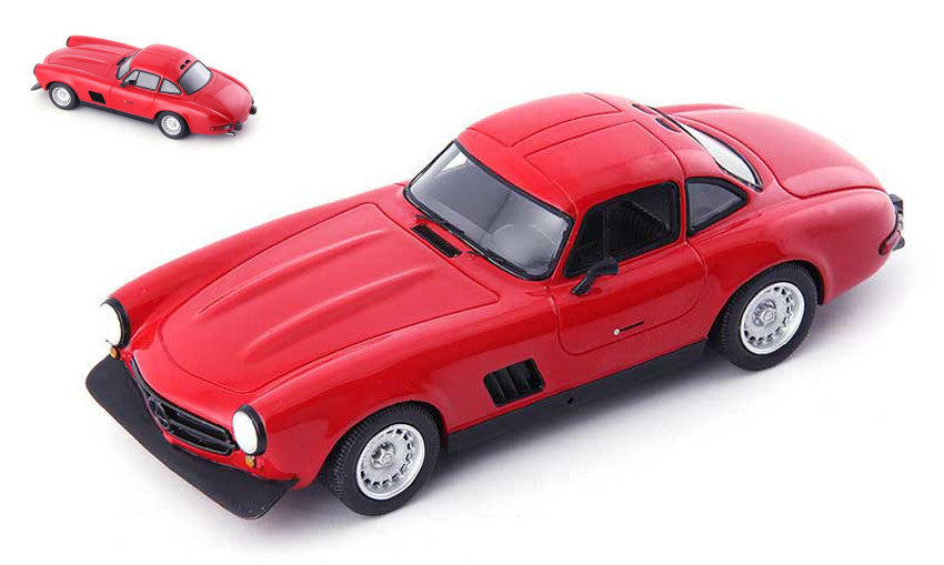 MERCEDES BENZ 300SL COUPE GULLWING AMG (W198) FLICK 1974 RED BLACK 1:43