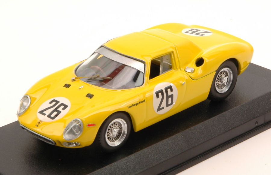 FERRARI 250LM 3.3L V12 ch. n6313 TEAM PIERRE DUMAY N 26 2nd 24h LE MANS 1965 PIERRE DUMAY - GUSTAVE GOSSELIN YELLOW 1:43