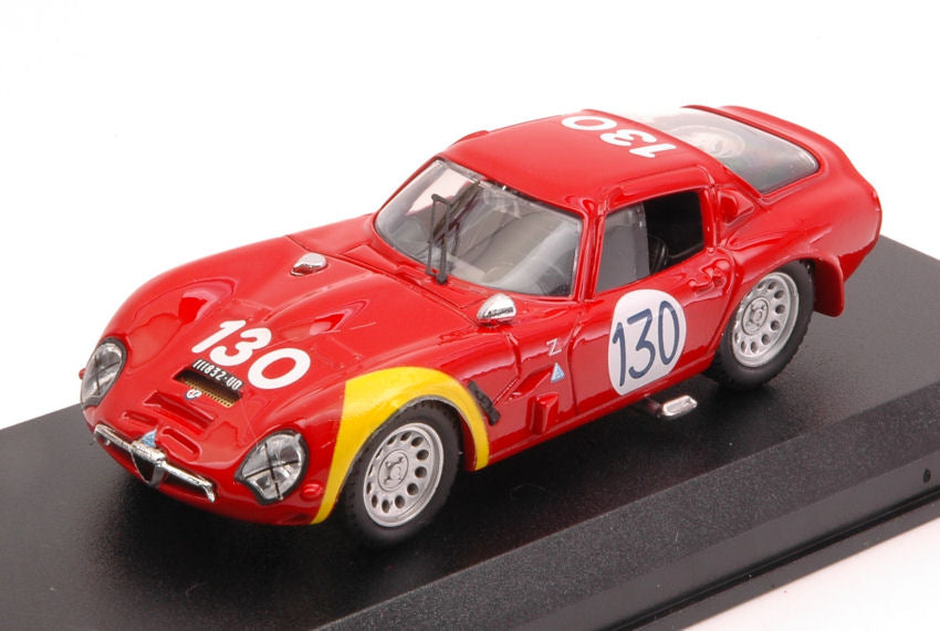ALFA ROMEO TZ2 N.130 10th TARGA FLORIO 1966 R.BUSSINELLO-L.BIANCHI 1:43