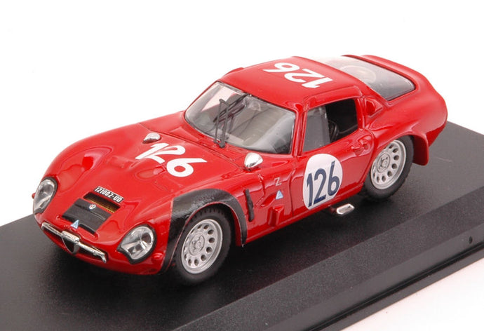 ALFA ROMEO TZ2 N.126 4th TARGA FLORIO 1966 E.PINTO-N.TODARO 1:43