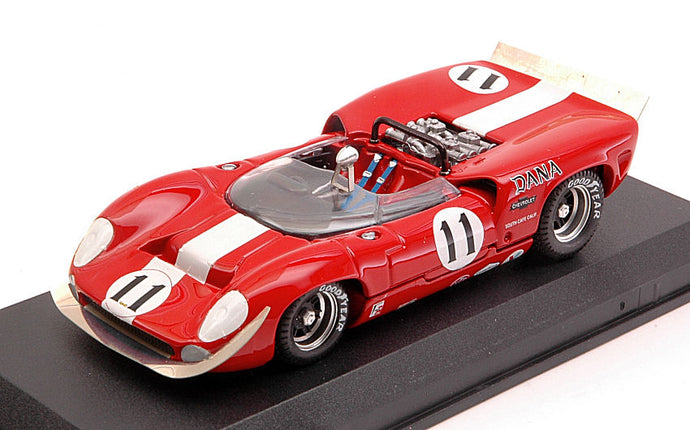 LOLA T70 SPIDER N 11 LAGUNA SECA 1967 L.MOTSCHENBAKER RED WHITE 1:43